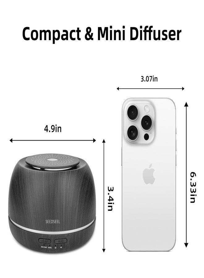 SEEDSEEL 300ML Essential Oil Diffuser,Ultrasonic Aromatherapy Diffuser, 7-Color Gradient Lights, Remote Control, 8 Hours Run Time, Suitable for Home,Office - Image 2